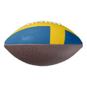 スウェーデン国旗を持つアメリカンフットボール/スウェーデン アメリカンフットボール (回転90)