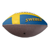 スウェーデン国旗を持つアメリカンフットボール/スウェーデン アメリカンフットボール (回転270)