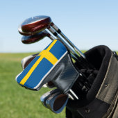 スウェーデン国旗を持つゴルフパターカバー ゴルフヘッドカバー (インサイチュ)