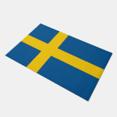 スウェーデン国旗を持つドアマット ドアマット (アングル)