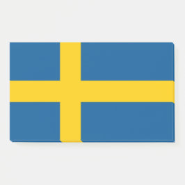 スウェーデン国旗を持つメモ ポストイット