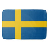 スウェーデン国旗を持つ大きなバスマット バスマット (正面)