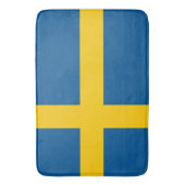 スウェーデン国旗を持つ大きなバスマット バスマット (正面縦)