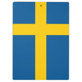 スウェーデン国旗を持つ愛国的なクリップボード クリップボード (裏面)