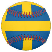 スウェーデン国旗を持つ愛国的なソフトボール ソフトボール (裏面)