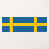 スウェーデン国旗を持つ愛国的なヨガマット ヨガマット (裏面(横))