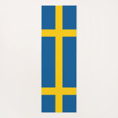 スウェーデン国旗を持つ愛国的なヨガマット ヨガマット (裏面)
