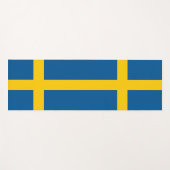 スウェーデン国旗を持つ愛国的なヨガマット ヨガマット (正面(横))