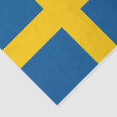 スウェーデン国旗を持つ愛国的ティッシュペーパー 薄葉紙 (詳細)