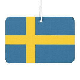 スウェーデン国旗を持つ車の新入生 カーエアーフレッシュナー