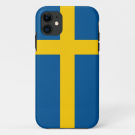 スウェーデン国旗を持つIPhone 5ケース iPhone 11 ケース