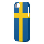 スウェーデン国旗を持つIPhone 5ケース Case-Mate iPhoneケース (裏面左)