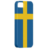 スウェーデン国旗を持つIPhone 5ケース Case-Mate iPhoneケース (裏面/右)