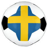スウェーデン国旗を掲げた愛国的なサッカーボール サッカーボール (回転)