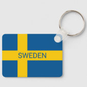 スウェーデン国旗カスタムキーチェーンギフト キーホルダー (正面)