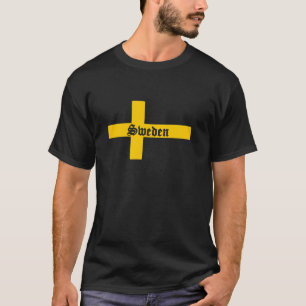 スウェーデン国旗スウェーデン人男性 Tシャツ