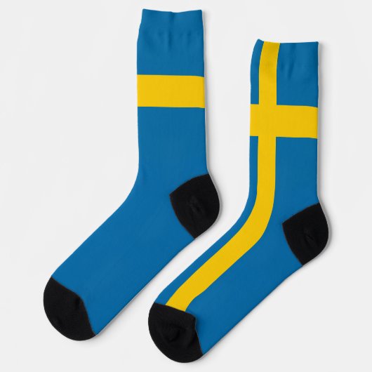 スウェーデン国旗スウェーデン国家プライドおもしろい愛国心 ソックス (左)
