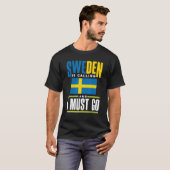 スウェーデン国旗スウェーデン Tシャツ (正面フル)
