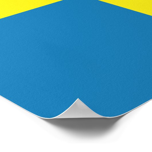 スウェーデン国旗セーリングヨットスウェーデン航海の ポスター (角)