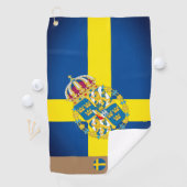 スウェーデン国旗モノグラムの&スウェーデン ゴルフタオル (インサイチュ)