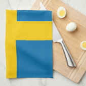 スウェーデン国旗 キッチンタオル (四つ折り)