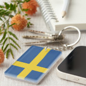 スウェーデン国旗 キーホルダー (正面右)