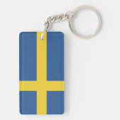 スウェーデン国旗 キーホルダー (裏面)