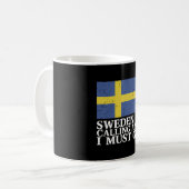 スウェーデン国旗 コーヒーマグカップ (正面左)