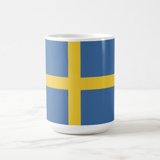 スウェーデン国旗 コーヒーマグカップ (中央)