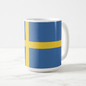 スウェーデン国旗 コーヒーマグカップ (正面右)