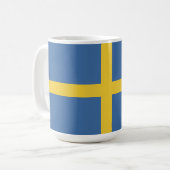 スウェーデン国旗 コーヒーマグカップ (正面左)