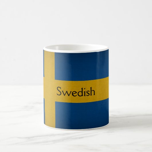 スウェーデン国旗 コーヒーマグカップ (中央)