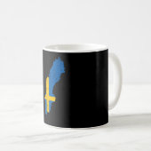 スウェーデン国旗 コーヒーマグカップ (正面右)