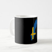 スウェーデン国旗 コーヒーマグカップ (正面左)