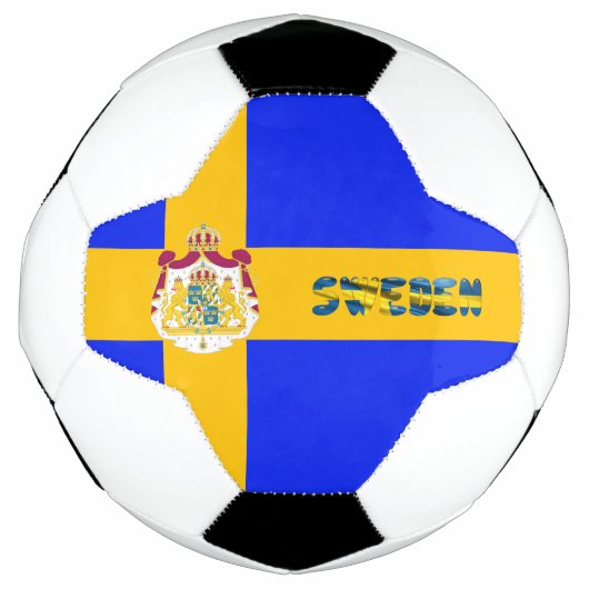 スウェーデン国旗 サッカーボール (正面)