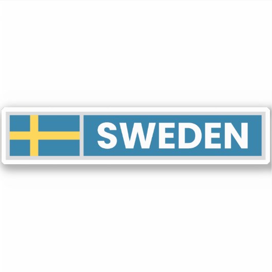 スウェーデン国旗 シール (正面)