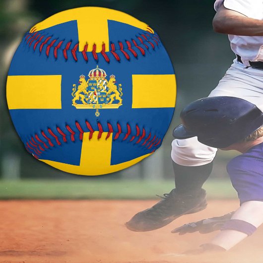 スウェーデン国旗・スウェーデンのスポーツ/野球ボール 野球ボール