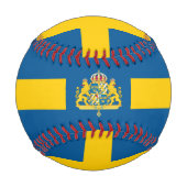 スウェーデン国旗・スウェーデンのスポーツ/野球ボール 野球ボール (正面)