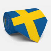 スウェーデン国旗&スウェーデンのビジネス,旅行/スポーツ ネクタイ (ロール)