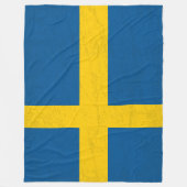 スウェーデン国旗 – スウェーデン伝統のタペストリー フリースブランケット (正面)