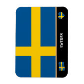 スウェーデン国旗&スウェーデン国旅行/スウェーデン マグネット (縦)