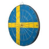 スウェーデン国旗（スウェーデン） ダーツボード (正面右)