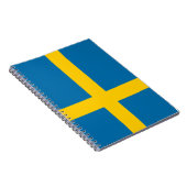 スウェーデン国旗(スウェーデン)ノートブック ノートブック (右側)