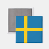 スウェーデン国旗(スウェーデン) マグネット (正面/裏面)