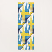 スウェーデン国旗、スカンジナビア文化、スウェーデンの色 ヨガマット (裏面)