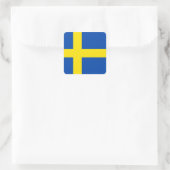 スウェーデン国旗 スクエアシール (バッグ)