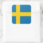 スウェーデン国旗 スクエアシール (バッグ)