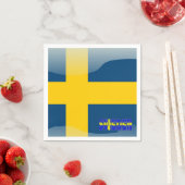 スウェーデン国旗 スタンダードカクテルナプキン (インサイチュ)