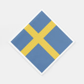 スウェーデン国旗 スタンダードランチョンナプキン (角)