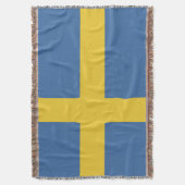 スウェーデン国旗 スローブランケット (正面縦)
